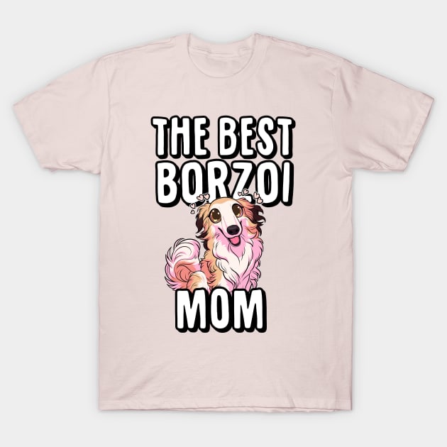 Borzoi-Mom T-Shirt by Iluvmygreyhound